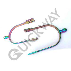 Espuelas de caballo occidental de acero pulido personalizadas al por mayor, todos los diseños y colores disponibles para la venta en Pakistán - Product Image 2