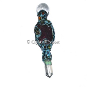 Bâton de guérison à cristaux, accessoire de guérison, cristaux, Design Antique, vente en gros - Product Image 1