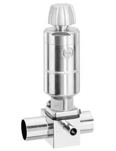 GEMUe valve à diaphragme manuelle avec actionneur pneumatique intégré pour utilisation dans le secteur annulaire fabriqué en allemagne - Product Image 2