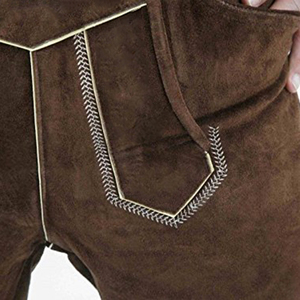 Shorts bavarois en cuir avec impression numérique, design coupe-vent, couleurs personnalisées pour adultes et jeunes, service OEM/ODM - Product Image 3