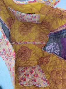 Sacs à provisions en coton écologique avec deux poignées Style ouvert Design respectueux de l'environnement Motif floral - Product Image 5