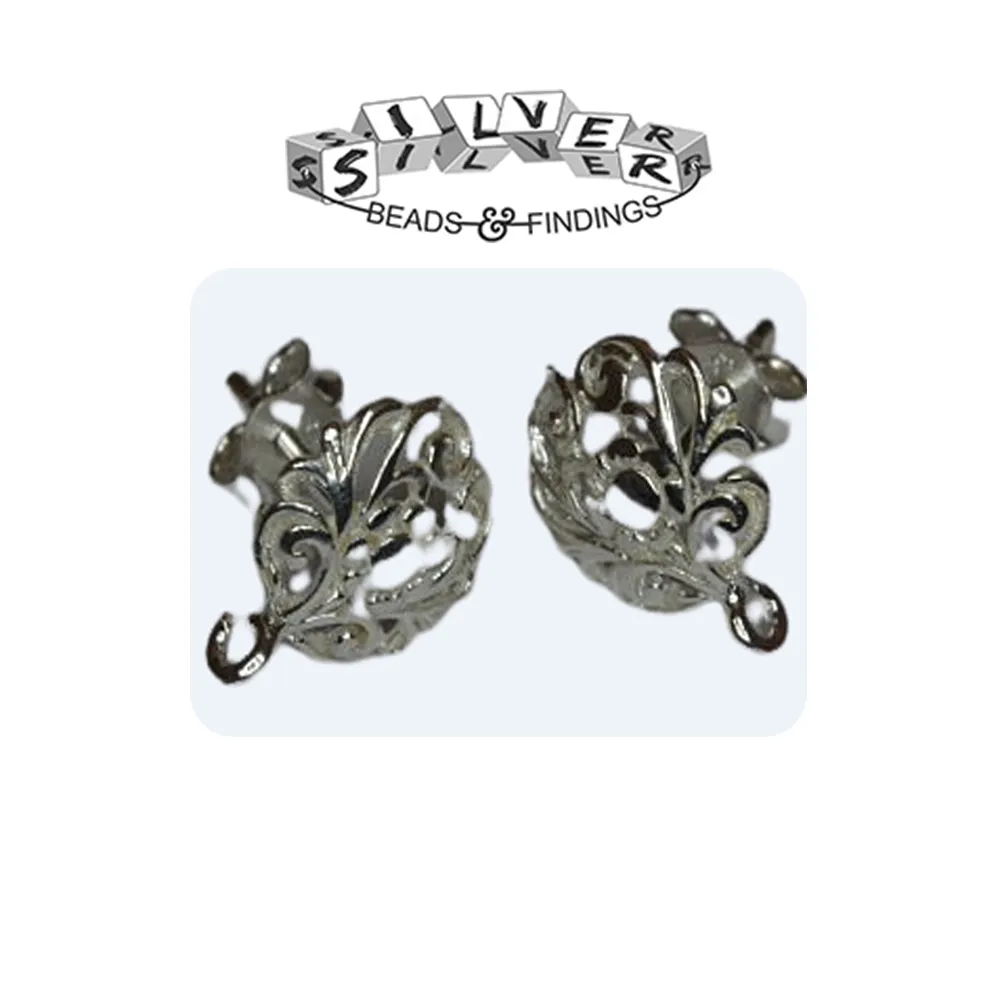 Großhandels preis Sterling Silber Filigrane Ohr stecker Neueste Ankunft in Earwire Fine Jewelry Armbänder & Armreifen VON INDIAN SELLER AND SUPPLIER