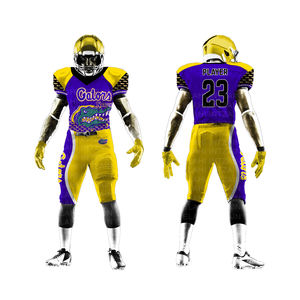 <b>Best</b> Wholesale Custom Design & Logo American <b>Football</b> Uniforms Good Quality Team Wear American <b>Football</b> Jersey Short Sets - Product Image 5