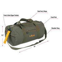 Bolsa de Lona Resistente para Viaje, con Cierre de Cremallera, para Hombre y Mujer, para Gimnasio, Deportes, Fitness, Camping, Actividades al Aire Libre, Bolsa de Fin de Semana