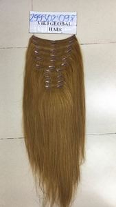 Extensions de cheveux humains Remy lisses et soyeux brillants Perruques brunes à clipser de différentes couleurs naturelles selon les besoins - Product Image 3