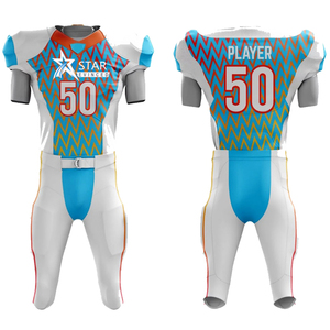 Maillot d'entraînement de football américain pour adultes, manches courtes, personnalisable, taille plus, design en maille respirante pour les joueurs de tous les niveaux - Product Image 1