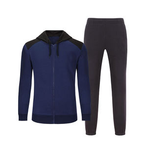 Conjunto Deportivo Personalizado con Logotipo OEM para Hombre, Talla Grande, Cómodo, Transpirable, con Capucha, Cierre de Cremallera, para Otoño - Product Image 4