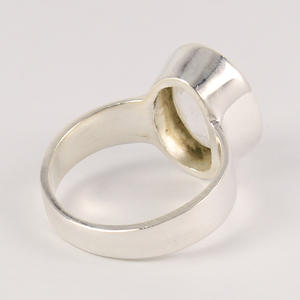 Anillos de cuarzo de cristal hechos a mano Anillo de Plata de Ley 925 Elija cualquier tamaño Fabricante 10x14mm Piedra preciosa ovalada - Product Image 4