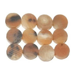 Botones de cuerno de búfalo negro Natural de la mejor calidad, estilo de vástago, Material de hueso de alta calidad, patrón, decoración de prendas, Cuentas planas - Product Image 2