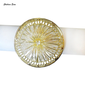 Anillos de Servilleta de Diseño, Hechos a Mano, para Mesa de Comedor, Anillos de Servilleta de Metal con Perlas, Anillos de Servilleta para Bodas y Fiestas - Product Image 6