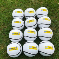 Ballons de hurling Sliotars First Touch pour enfants - Sports de plein air - Panneaux en cuir PU avec logo personnalisé - Écologiques