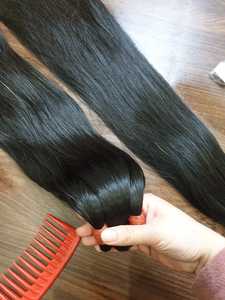 Extensions de cheveux Remy lisses naturels doux et soyeux en vrac noir vietnamien humain pas d'emmêlement prix du vendeur de la russie - Product Image 6