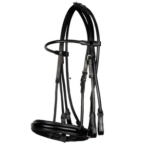 Brida de caballo Weymouth de cuero enrollado en todos los tamaños. - Product Image 1