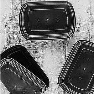 High Quality Premium Black <b>Plastic</b> Fast <b>Food</b> <b>Container</b> With Air Tight Lid Ready to Export From Vietnam - Product Image 2