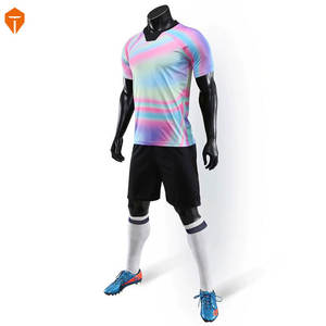 Ensemble de maillots de football personnalisés 2021, 100% polyester, unisexe, pour adultes, par Tropic Edge Sports - Product Image 2