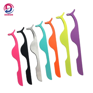 Pinzas aplicadoras de pinzas para pestañas de acero inoxidable sostenible al por mayor, certificado CE, logotipo personalizado, pestañas de etiqueta privada - Product Image 1