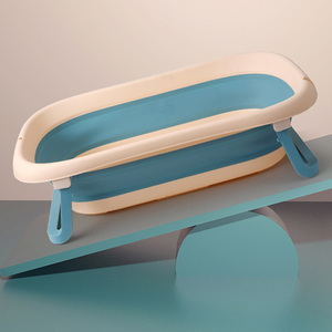 Red de baño con detección de soporte firmemente plegable de 25 libras 2 en 1 bañera redonda de aire para bebés - Product Image 4