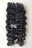 Harga Grosir Langsung India 24'' Loose Body Wave Bundle Double Machine Weft Single Donor Raw Indian Temple Remy Hair Extensions