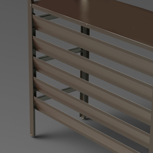 ฝาครอบยูนิตกลางแจ้งสำหรับเครื่องปรับอากาศมัลติฟังก์ชั่นใช้บานเกล็ดประเภทประหยัดพลังงาน90X38X85.5ซม. ฝาครอบวัสดุอลูมิเนียม - Product Image 6