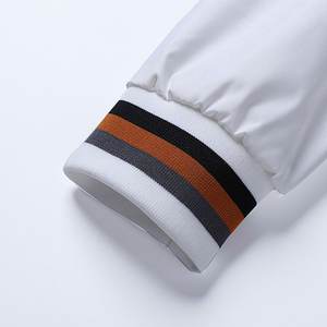 Letterman-Chaqueta de estilo universitario profesional, chaqueta ligera en blanco, informal, deportiva - Product Image 4