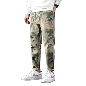 Pantalones cortavientos para hombre estilo Hip Pop personalizables con estampado de sublimación de camuflaje, ropa informal con múltiples bolsillos, moda para niños - Product Image 6