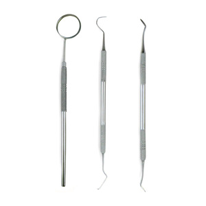Juego de raspadores dentales de 9 piezas con espejo de inspección, herramientas manuales de limpieza dental de acero inoxidable japonés, certificado CE - Product Image 5