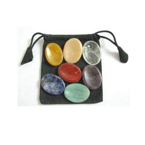 Natural Chakra Worry Stone <b>Sets</b> Semi-Precious Quartz <b>Crystal</b> Stone Crafts Agate Gemstone Bracelet Pattern Buy Worry Stone <b>Set</b> - Product Image 1