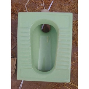 Productos sanitarios de baño de cerámica verde magenta rústica: accesorios de baño, bandeja de inodoro OEM en cuclillas, inodoro y bandeja Orissa - Product Image 3