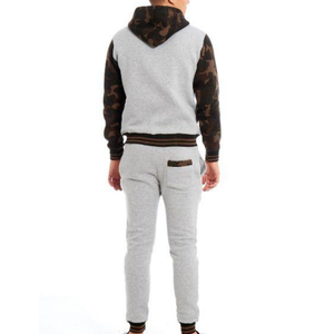 Wholesale Solid Color Custom Logo Men Sweatsuit Sets Jogging Suits - Product Image 6