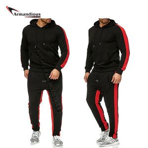 Vente en gros de logo personnalisé pull-over survêtement pour hommes fitness uni sport gym course jogging ensembles de gym livraison directe - Product Image 4