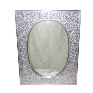 Designer Aluminium Embossed <b>Wall</b> <b>Mirrors</b> Fancy Elegant Wonder Decorative <b>Wall</b> <b>Mirror</b> Plain <b>Wall</b> <b>Mirror</b> - Product Image 1