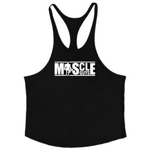 <b>Men</b> Bodybuilding Stringer Tank Tops Vest Fitness Clothing Cotton Gym <b>Singlets</b> with Custom Printing and Sizing on Wholesale Price - Product Image 1