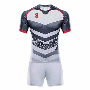 Uniforme de Rugby pour hommes avec Logo personnalisé OEM, ensemble d'uniforme de Rugby personnalisé de très haute qualité - Product Image 2