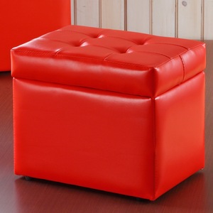 Modern style open-top <b>storage</b> ottoman bench - Product Image 4