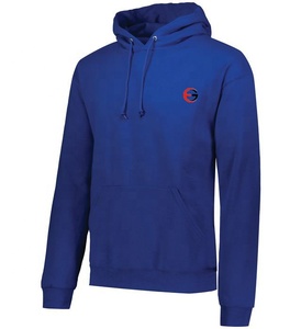 Sudadera con capucha de alta calidad para hombre y mujer, ropa deportiva Unisex de color sólido, 100% algodón grueso con Logo personalizado, de gran tamaño, para invierno, venta al por mayor - Product Image 2