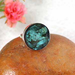 Bague druse naturelle, en or 24 k, cristaux, pierres, en vrac, présentation de pierres précieuses, agates, livraison gratuite - Product Image 3