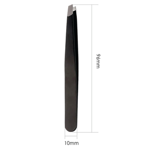 Pinces à sourcils en acier inoxydable, instrument de soins de beauté pour les sourcils, de couleur noire et rose, technologie CE - Product Image 3