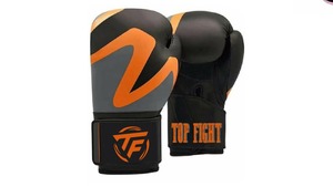 ถุงมือชกมวยหนังแท้สำหรับผู้ชายถุงมือชกมวยออกแบบโลโก้ได้ตามต้องการ - Product Image 3