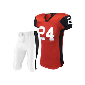 Uniforme de football américain à manches courtes respirant et confortable de grande taille 2022 avec logo et couleurs personnalisés - Product Image 1