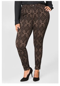 Pantalon en Denim floqué pour femmes, noir, bleu, à la mode - Product Image 6