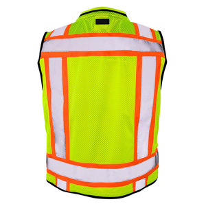 เสื้อกั๊ก Hi-Viz ทรงสลิมฟิต,เสื้อสวมศีรษะแขนยาวแบบเต็มตัวเสื้อกั๊กเพื่อความปลอดภัยในการทำงานปรับแต่งโลโก้ได้ - Product Image 2