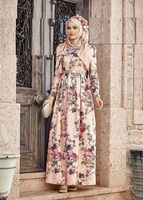 Abaya pour femmes en coton noir uni à manches longues, brodée, personnalisable, vêtements islamiques modestes, 26 couleurs multiples