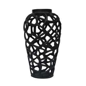 Vase Vintage avec Design de décoration d'entrée, Vase à fleurs avec finition Antique en laiton de bonne qualité et Vase en métal solide - Product Image 5