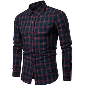 เสื้อเชิ้ตผู้ชายแขนยาวทรงหลวม ดีไซน์เนอร์คุณภาพสูง ตัดเย็บอย่างดี กระดุมสวย สไตล์เรียบง่าย ไซส์ใหญ่พิเศษ สำหรับใส่เป็นชุดลำลองหรือชุดทางการ 100% - Product Image 3