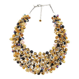 Gargantilla de perlas multicapa para niños de estilo romántico bohemio, Collar de cuentas de diamantes, cadena de clavícula Bohemia, joyería - Product Image 4