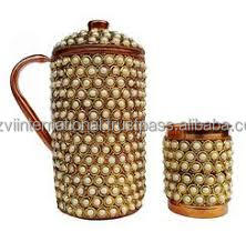 Hammered Copper <b>Pitcher</b> Jug - Product Image 6