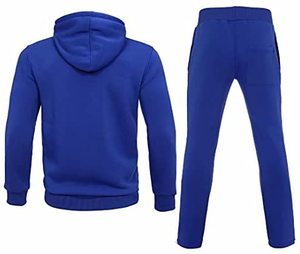 ชุดกีฬาผู้ชาย,หนาเฮฟวี่เวทเชือกหูรูดสองชิ้นชุดวอร์มสวมหัวฤดูใบไม้ร่วงชุดลำลอง - Product Image 5