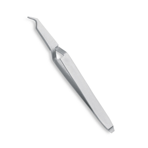 Pinces à cils premium pour extensions, à pointe droite et courbée, en acier inoxydable, pour volume - Product Image 2