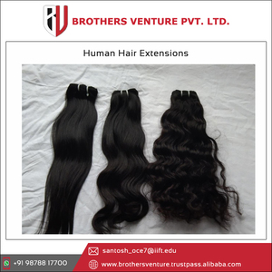 Extensions de cheveux vierges du temple indien crus à cuticule alignée Paquet de cheveux de l'Inde Vendeur de cheveux humains indiens crus - Product Image 2