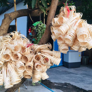 High Quality Eco-Friendly Bamboo Takeaway and <b>Drink</b> <b>Holder</b> with Strap Handle Dried Style Directly From Vietnam - Product Image 6